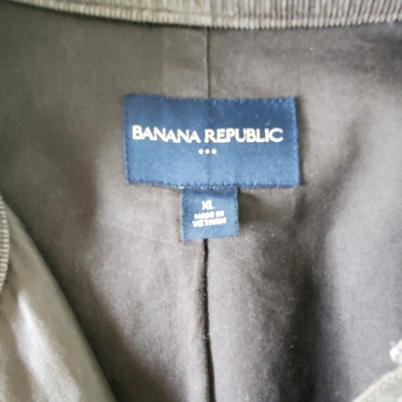 Banana Republic Men's Utility Jacket XL Wind Resistant Zip and Button-up Coat - Picture 15 of 16